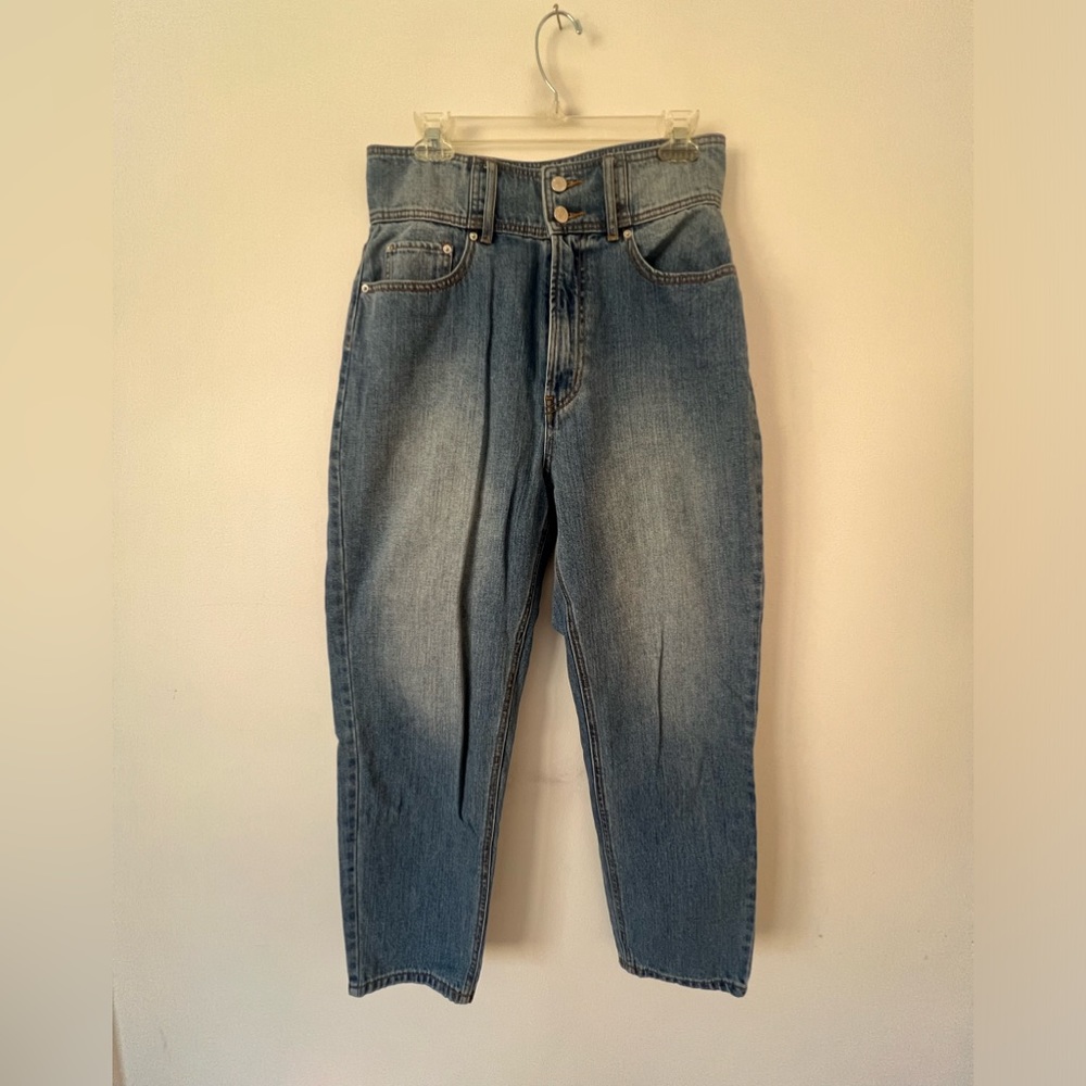 bdg double button high waisted mom jeans size 30